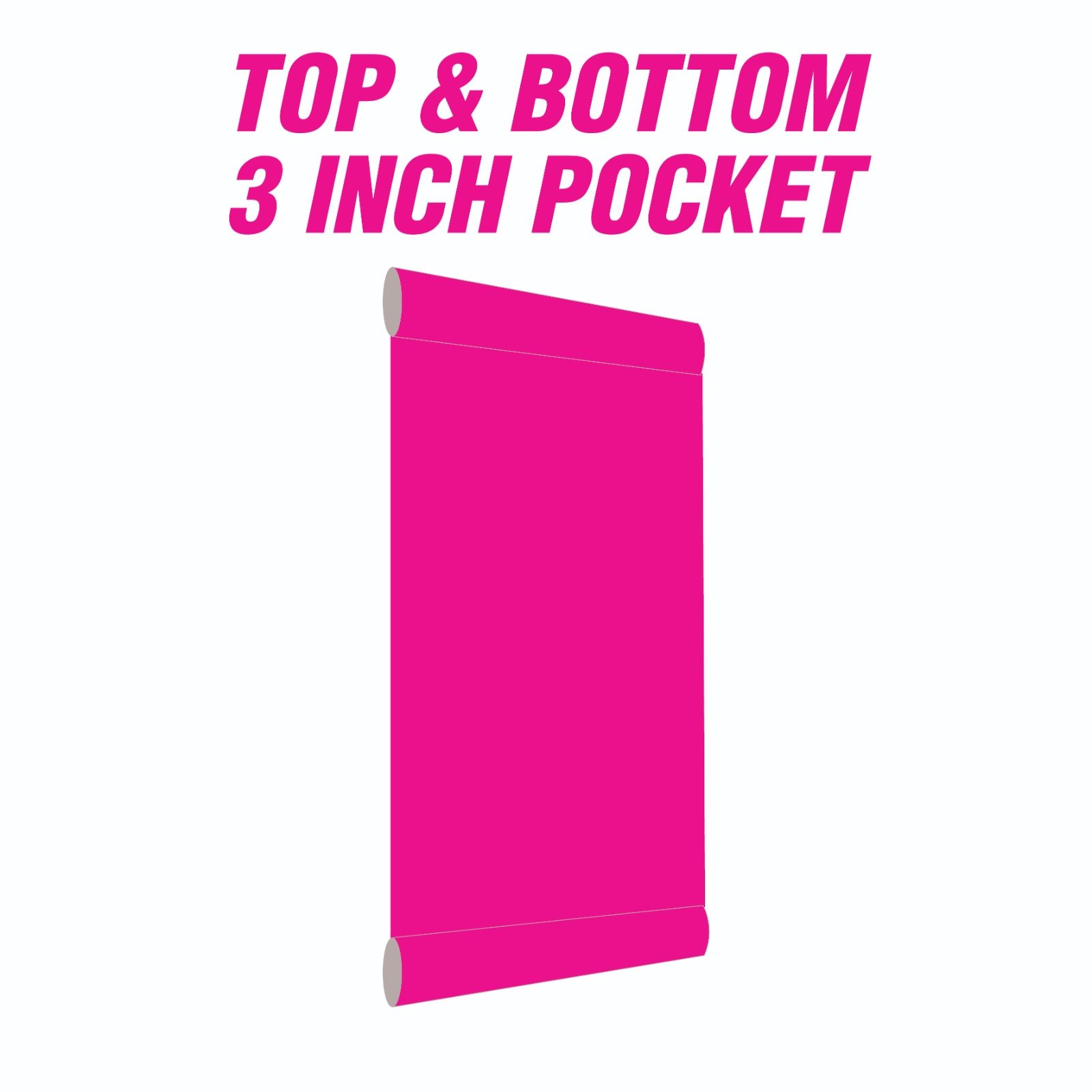 top and bottom 3inch pocket (bunting)