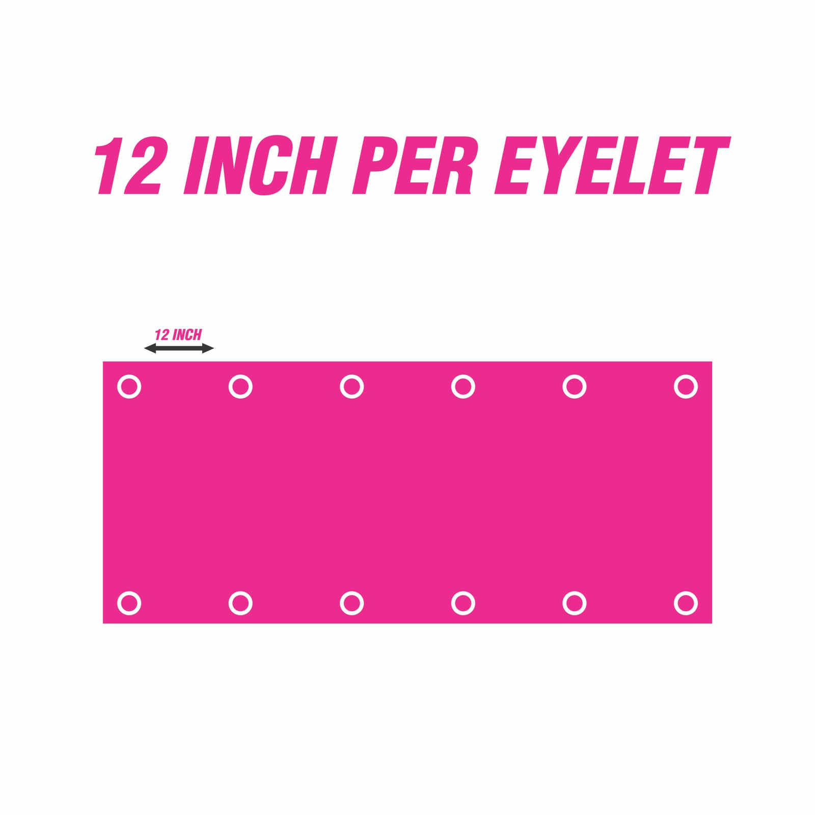 12 inch per eyelet (tpl)