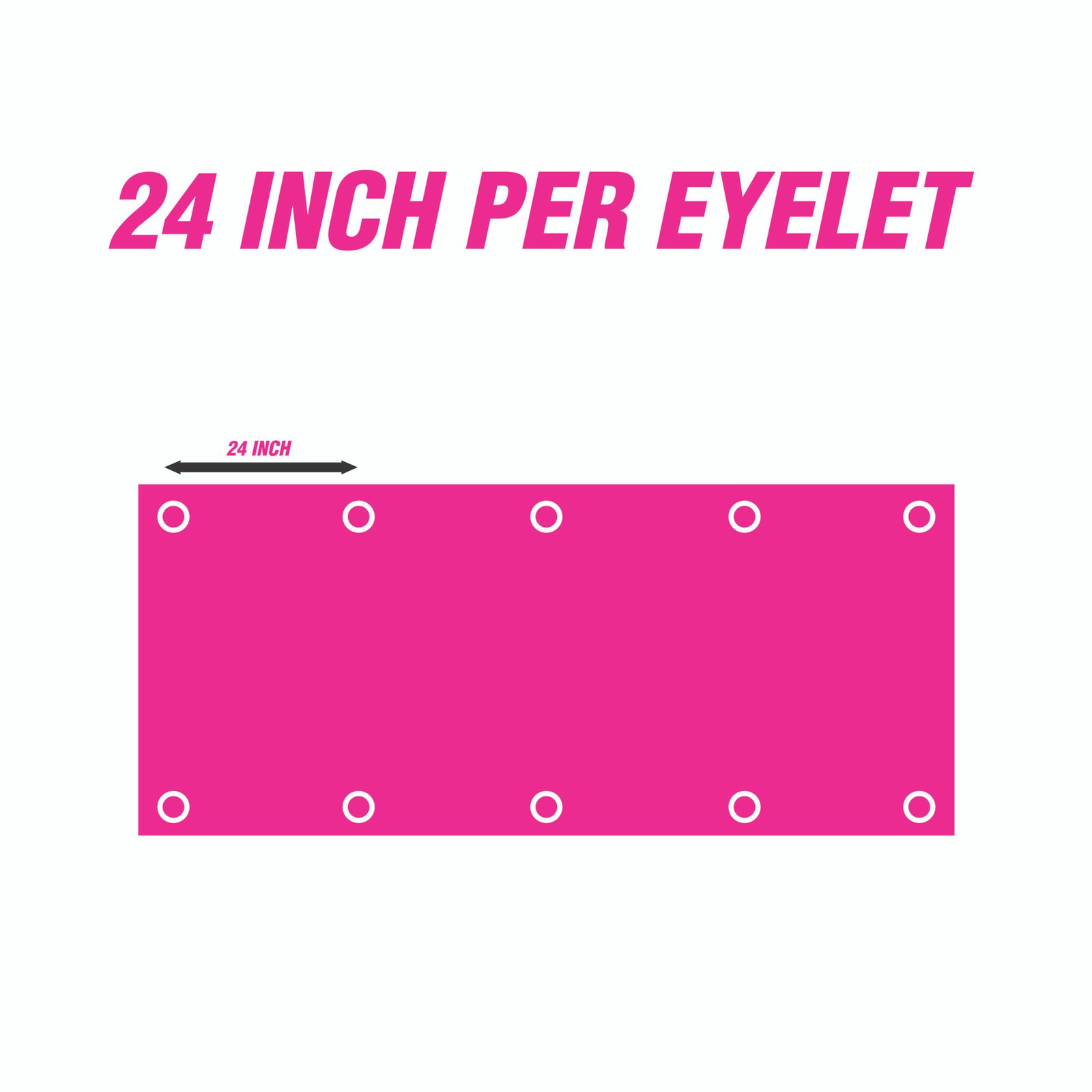 24 inch per eyelet (tpl)